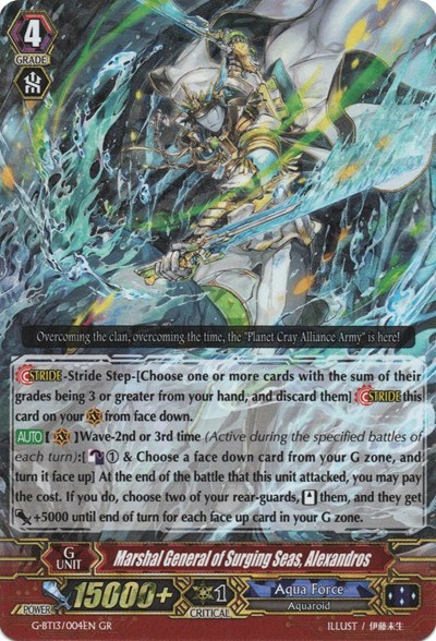 Marshal General of Surging Seas, Alexandros [G Format] G-BT13/004EN