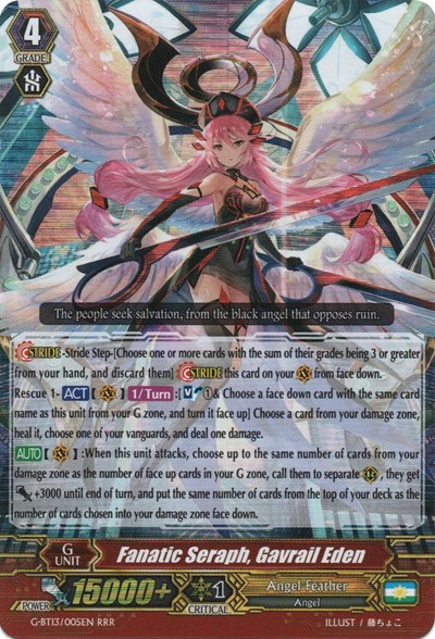 Fanatic Seraph, Gavrail Eden [G Format] G-BT13/005EN