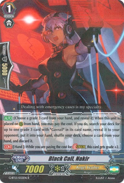 Black Call, Nakir [G Format] G-BT13/032EN