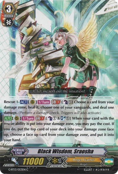 Black Wisdom, Sraosha [G Format] G-BT13/053EN