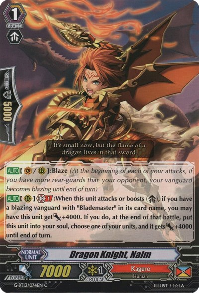 Dragon Knight, Naim [G Format] G-BT13/074EN