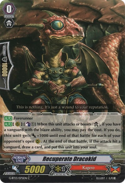 Recuperate Dracokid [G Format] G-BT13/075EN