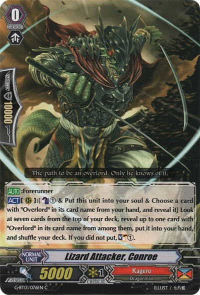 Lizard Attacker, Conroe [G Format] G-BT13/076EN
