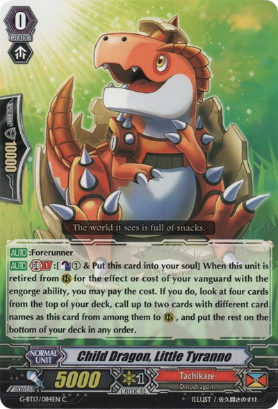 Child Dragon, Little Tyranno [G Format] G-BT13/084EN