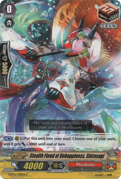 Stealth Fiend of Unhappiness, Shirasagi [G Format] G-BT13/091EN