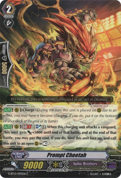 Prompt Cheetah [G Format] G-BT13/093EN