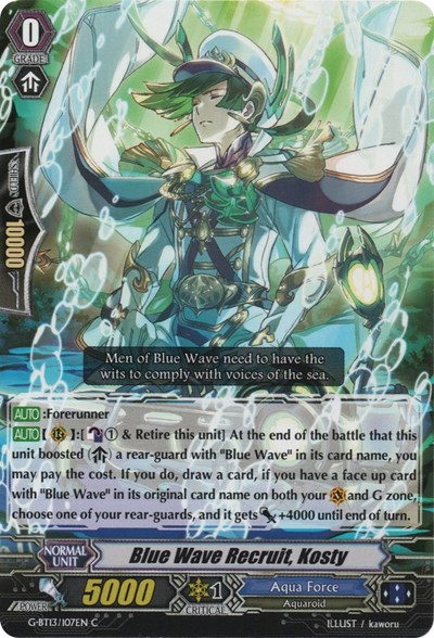Blue Wave Recruit, Kosty [G Format] G-BT13/107EN