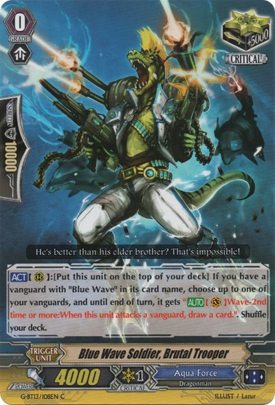 Blue Wave Soldier, Brutal Trooper [G Format] G-BT13/108EN