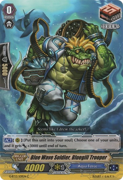 Blue Wave Soldier, Bluegill Trooper [G Format] G-BT13/109EN