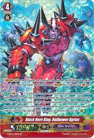 Black Horn King, Bullpower Agrias [G Format] G-BT13/S11EN