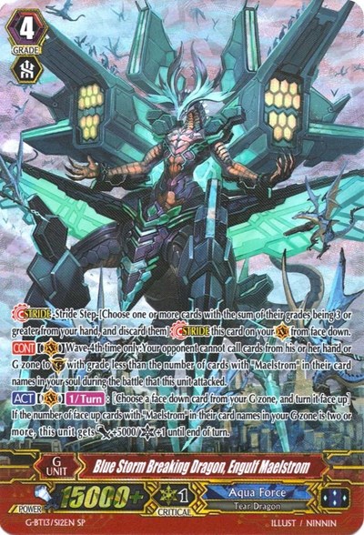 Blue Storm Breaking Dragon, Engulf Maelstrom [G Format] G-BT13/S12EN