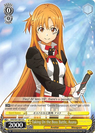 Taking On the Boss Battle, Asuna SAO/S51-E013 C