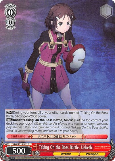 Taking On the Boss Battle, Lisbeth SAO/S51-E061 C