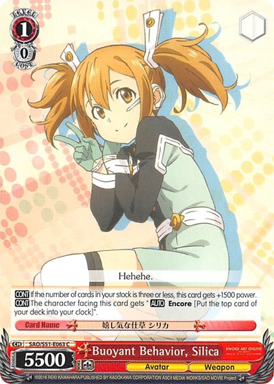 Buoyant Behavior, Silica SAO/S51-E063 C