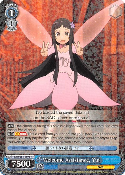 Welcome Assistance, Yui SAO/S51-E078 R