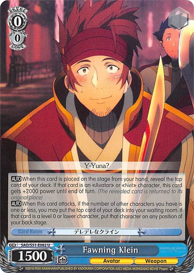 Fawning Klein SAO/S51-E082 U