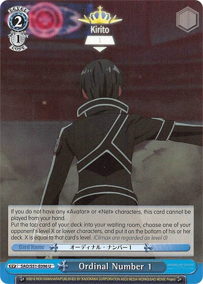 Ordinal Number 1 SAO/S51-E096 U