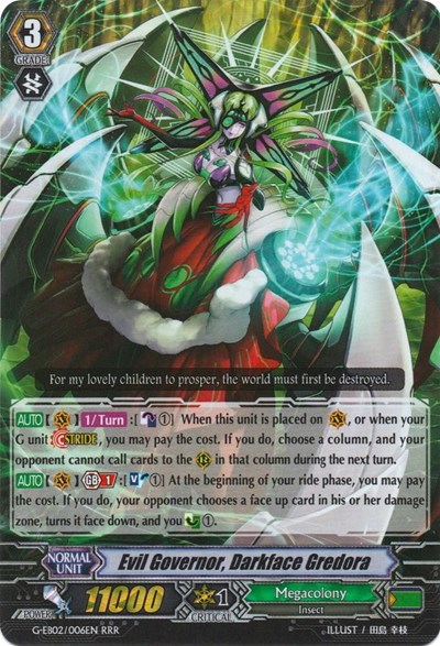Evil Governor, Darkface Gredora [G Format] G-EB02/006EN