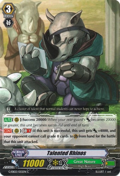 Talented Rhinos [G Format] G-EB02/055EN