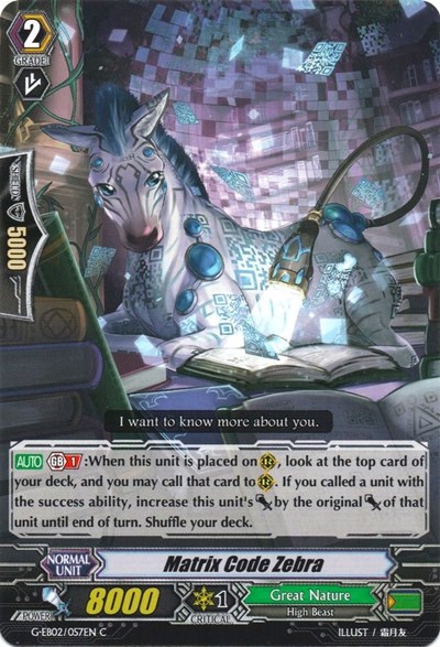 Matrix Code Zebra [G Format] G-EB02/057EN