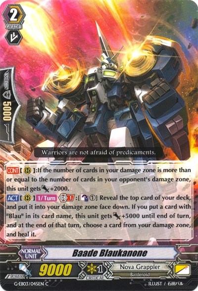 Baade Blaukanone [G Format] G-EB03/045EN