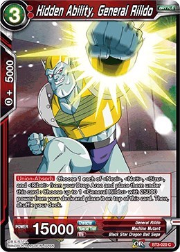 Hidden Ability, General Rilldo BT3-020