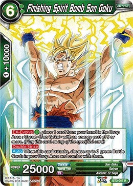 Finishing Spirit Bomb Son Goku BT3-057