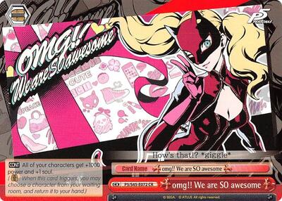 omg!! We are SO awesome P5/S45-E072 CR