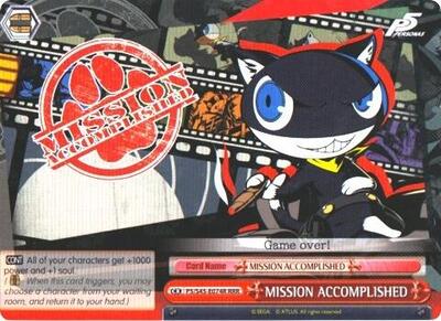 MISSION ACCOMPLISHED P5/S45-E074R RRR
