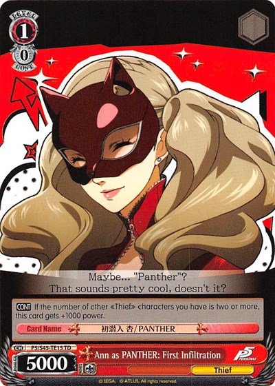 Ann as PANTHER: First Infiltration P5/S45-TE15 TD