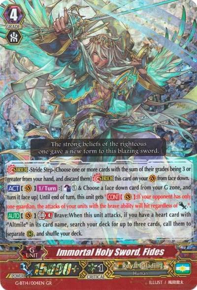Immortal Holy Sword, Fides [G Format] G-BT14/004EN