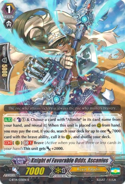 Knight of Favorable Odds, Ascanius [G Format] G-BT14/031EN