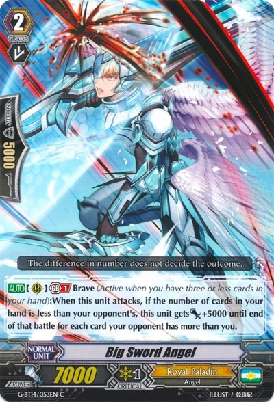 Big Sword Angel [G Format] G-BT14/053EN