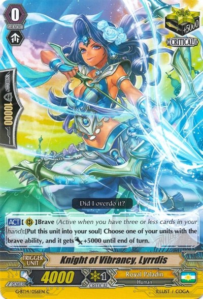 Knight of Vibrancy, Lyrrdis [G Format] G-BT14/056EN