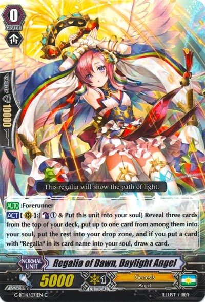 Regalia of Dawn, Daylight Angel [G Format] G-BT14/071EN