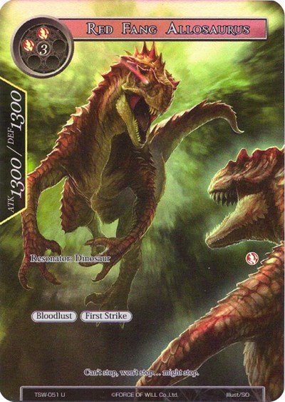Red Fang Allosaurus 