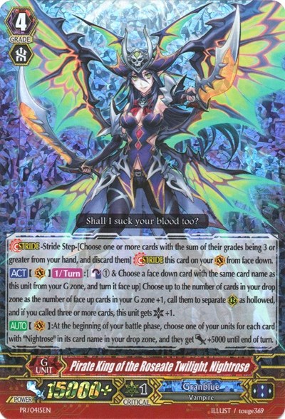 Pirate King of the Roseate Twilight, Nightrose [G Format] PR/0415EN