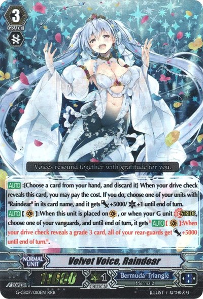 Velvet Voice, Raindear [G Format] G-CB07/010EN