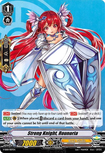 Strong Knight, Rounoria [V Format] V-SD01/007EN