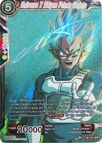 Universe 7 Saiyan Prince Vegeta TB1-004