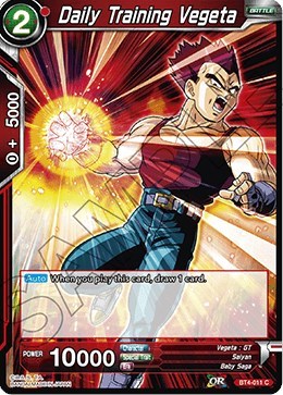 Daily Training Vegeta BT4-011