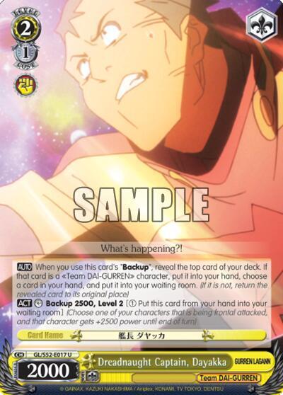 Dreadnaught Captain, Dayakka GL/S52-E017