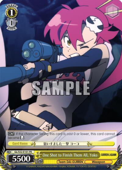 One Shot to Finish Them All, Yoko GL/S52-E101 PR