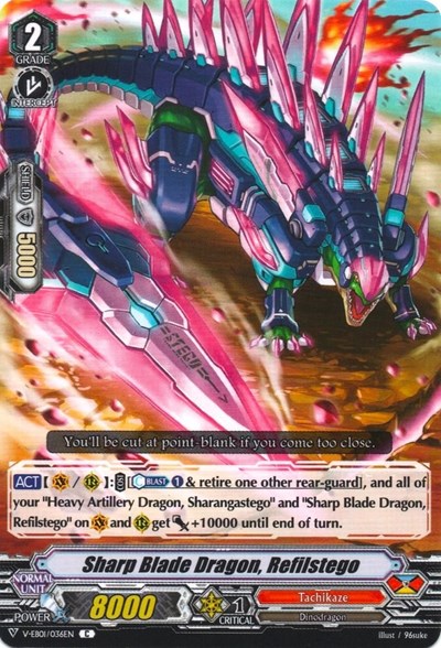 Sharp Blade Dragon, Refilstego [V Format] V-EB01/036EN