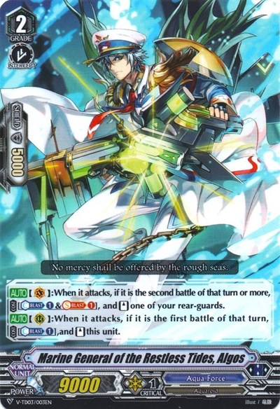 Marine General Of The Restless Tides, Algos [V Format] V-TD03/003EN