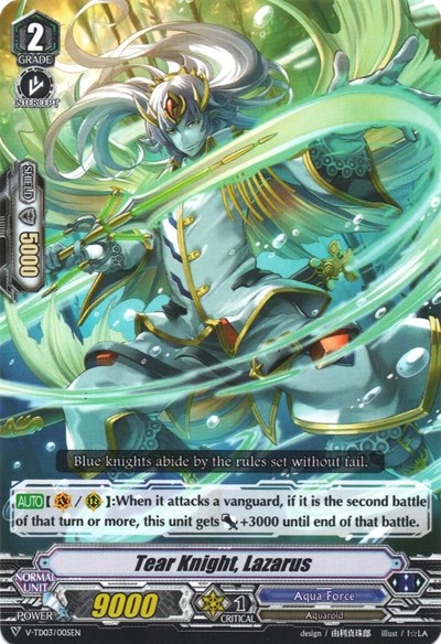 Tear Knight, Lazarus [V Format] V-TD03/005EN