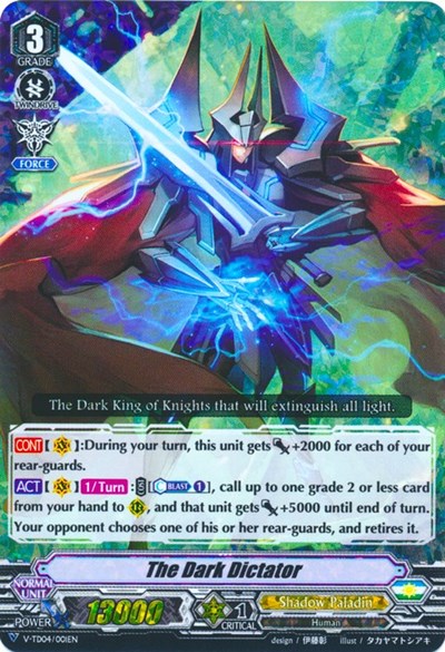 The Dark Dictator [V Format] V-TD04/001EN