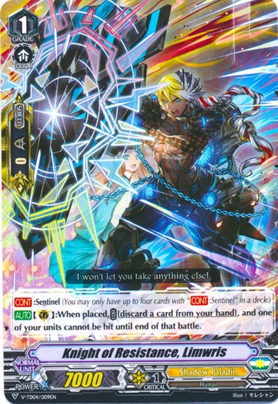 Knight of Resistance, Limwris [V Format] V-TD04/009EN