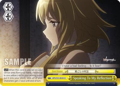Speaking To My Reflection APO/S53-E024 CC