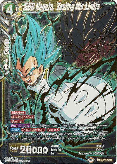 SSB Vegeta, Testing His Limits BT5-083